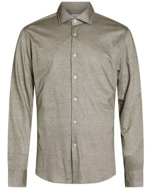 Xacus Khaki Shirt Cotton, Lyocell - Grey