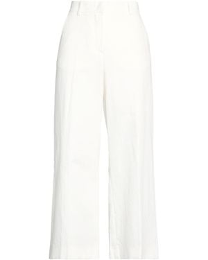 Weekend by Maxmara Pants Cotton, Linen - White