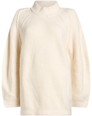 Free People Ivory Sweater Cotton, Polyamide, Elastane - White