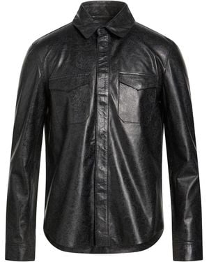 John Varvatos Shirt Sheepskin - Black