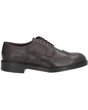 #RIKYN Chocolate Lace-Up Shoes Leather - Brown