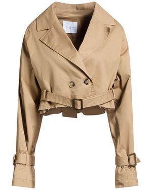 Gaelle Paris Camel Jacket Cotton, Elastane - Natural