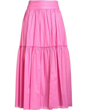 Hanita Fuchsia Maxi Skirt Cotton - Pink