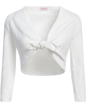 Rossopuro Wrap Cardigans Cotton, Polyester - White