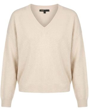 Maje Sweater Viscose, Polyamide, Wool, Cashmere - White