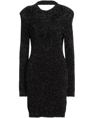 ELEONORA GOTTARDI Midi Dress Polyamide, Metallic Fiber - Black