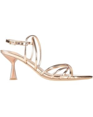CafeNoir Sandals Textile Fibers - White