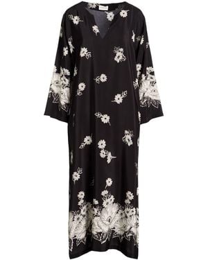 P.A.R.O.S.H. P.A.R.O..H. Midi Dress Silk - Black