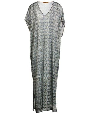 MVP WARDROBE Slate Maxi Dress Polyester, Metallic Fiber - Gray