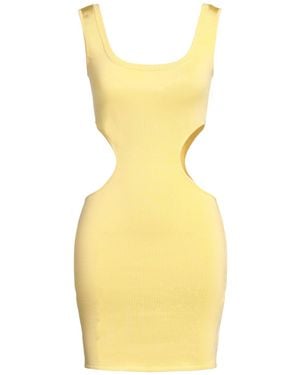 Roberto Cavalli Mini Dress Viscose, Polyamide, Elastane - Yellow