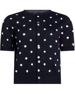 Comme des Garçons Cardigan Wool - Blue
