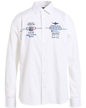 Aeronautica Militare Shirt Cotton, Elastane - White