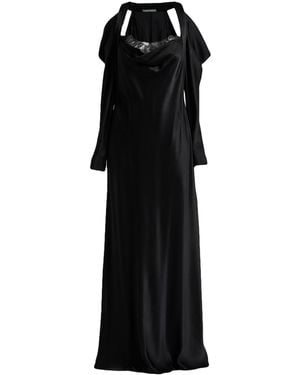 Alberta Ferretti Maxi Dress Acetate, Silk, Polyamide - Black