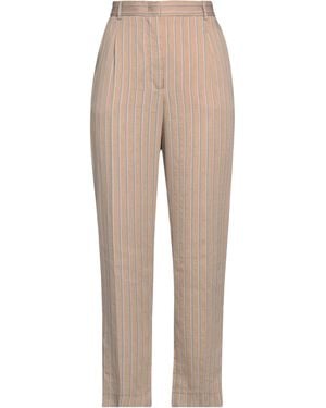 Manuel Ritz Camel Trousers Linen, Viscose, Polyamide - Natural