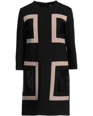 1 One Mini Dress Viscose, Nylon, Elastane, Polyester, Polyurethane - Black