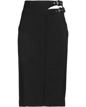 Alberta Ferretti Midi Skirt Virgin Wool, Elastane - Black