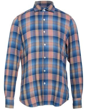 Finamore 1925 Shirt Cotton - Blue
