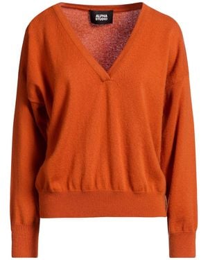 Alpha Studio Sweater Cashmere - Orange