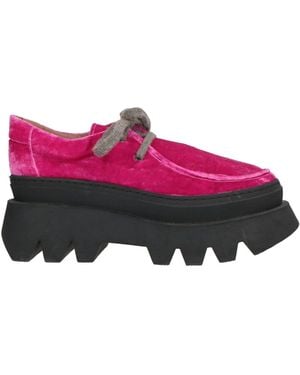 Péro Lace-Up Shoes Textile Fibers - Purple