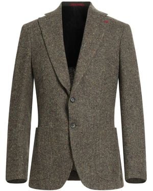 Isaia Military Blazer Wool - Green