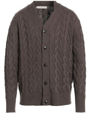 Original Vintage Style Cardigan Cashmere, Polyamide, Wool - Grey