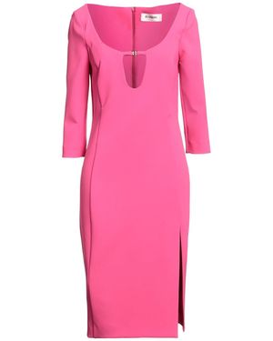 Blugirl Blumarine Fuchsia Midi Dress Polyester, Elastane - Pink