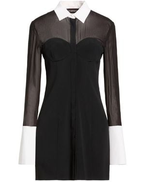 MVP WARDROBE Mini Dress Acetate, Silk - Black