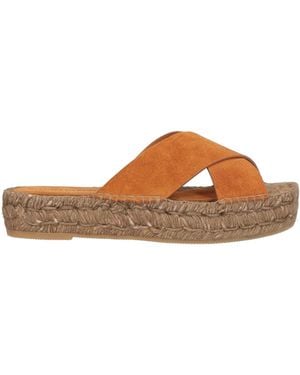 Paloma Barceló Camel Espadrilles Leather - Brown