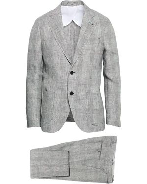 Lardini Suit Linen - Gray