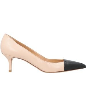 Francesco Russo Blush Court Shoes Leather - Natural