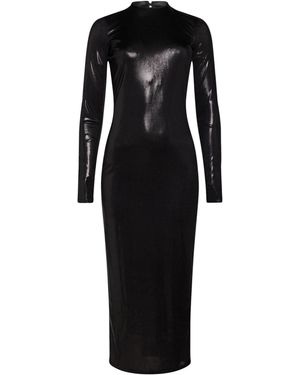 Patrizia Pepe Midi Dress Polyester, Elastane - Black