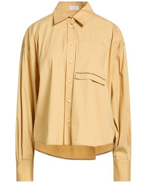 Brunello Cucinelli Marigold Shirt Cotton, Polyamide, Elastane - Metallic