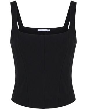 Patrizia Pepe Top Polyester, Elastane - Black