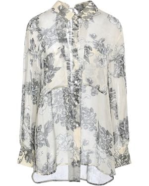 Semicouture Cream Shirt Viscose - White