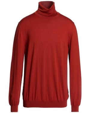 Zanone Rollkragenpullover - Rot