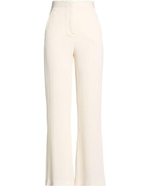 Hanita Ivory Pants Viscose, Nylon - White
