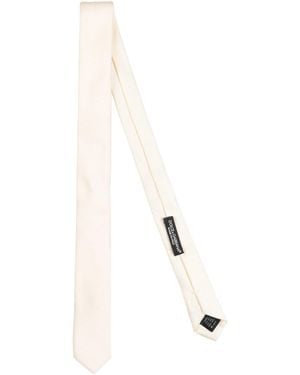 Dolce & Gabbana Cream Ties & Bow Ties Silk - White