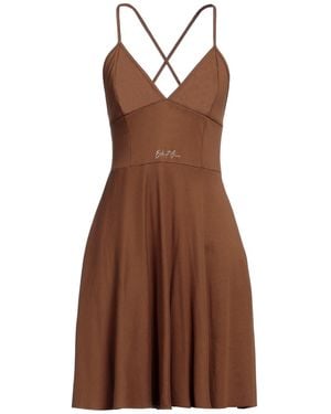 Odi Et Amo Mini Dress Cotton - Brown
