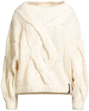 hinnominate Ivory Jumper Acrylic, Polyamide, Alpaca Wool, Wool - Natural