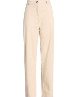 Sportmax Trousers Cotton, Elastane - Natural