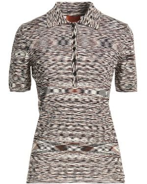 Missoni Polo Shirt Wool, Polyamide, Elastane - Grey