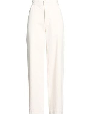 R13 Trousers Cotton - White