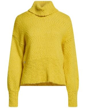 Manila Grace Turtleneck Wool, Polyamide - Yellow