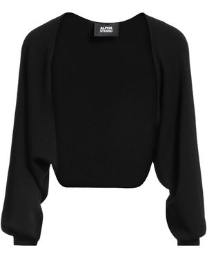 Alpha Studio Shrug - Black