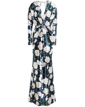 Blugirl Blumarine Maxi Dress Polyester, Elastane - White