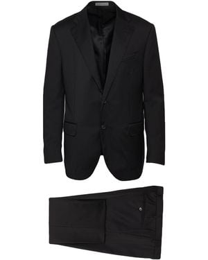 Corneliani Suit Virgin Wool - Black
