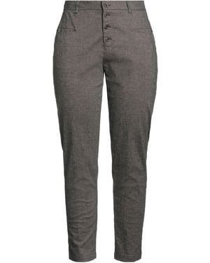 Transit Dark Pants Cotton, Wool, Polyamide, Elastane - Gray