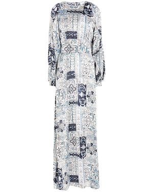 Eleventy Maxi Dress Silk - White