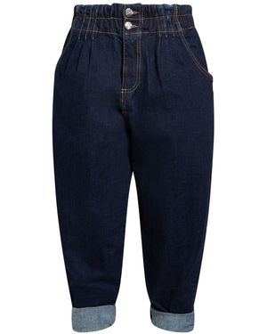 NUALY Jeans Cotton, Elastic Fibres - Blue