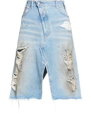 MM6 by Maison Margiela Denim Skirt Cotton - Blue